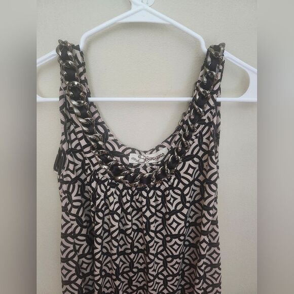 Sharagano Chain Link Neck Mini Dress - Picture 5 of 6